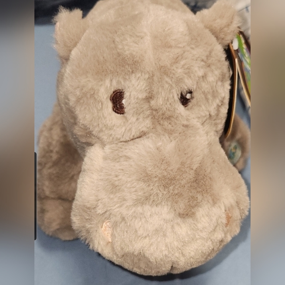 FAO SCHWARTZ, HIPPO PLUSH, PLANET LOVE, 1O INCHES, CUTE, Soft For Easter Basket